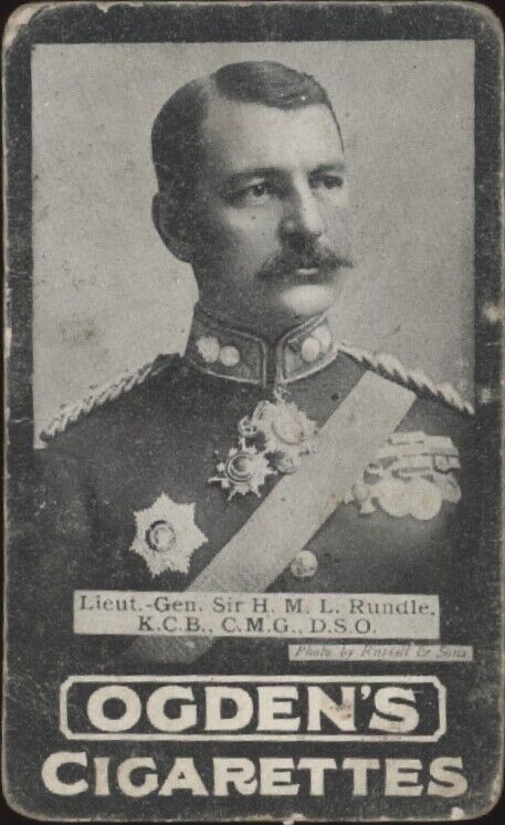 1901 OGDEN'S CIGARETTES LIEUTENANT GENERAL SIR H.M.L. RUNDLE VG LEADING