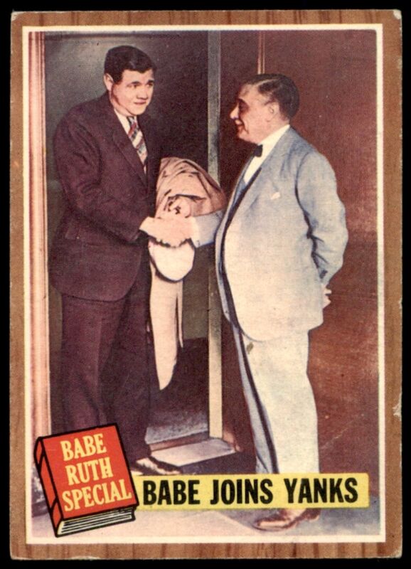 1962 TOPPS BABE RUTH 136 VG-EX JOINS THE YANKS BASEBALL NEW YORK YANKEES