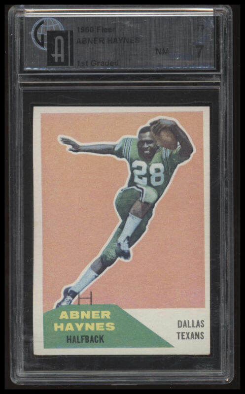 1960 FLEER ABNER HAYNES 73 NRMT RC GAI 7 FOOTBALL DALLAS TEXANS