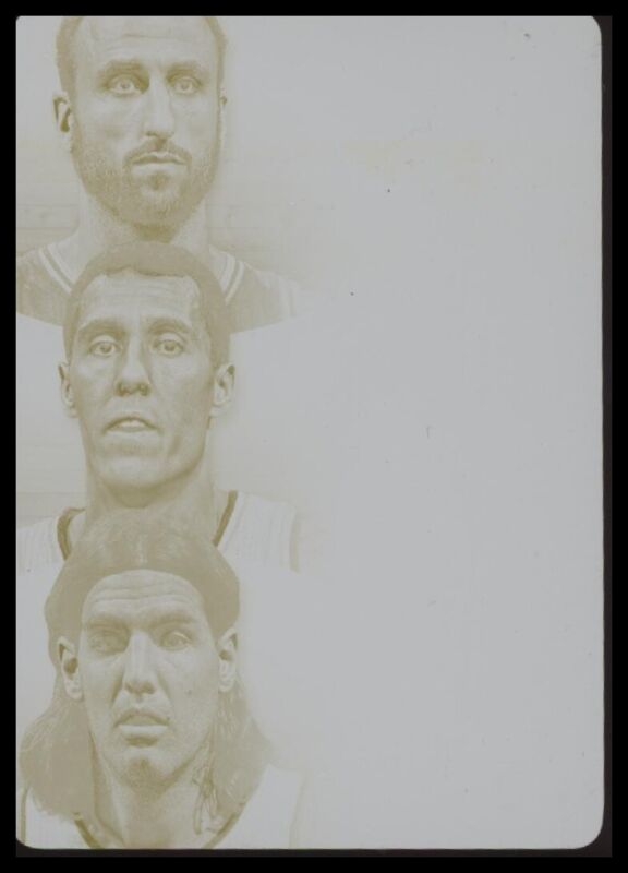 2012 IMMACULATE MANU GINOBILI 26 YELLOW PRESS PLATE SCOLA PRIGIONI 1/1 SPURS