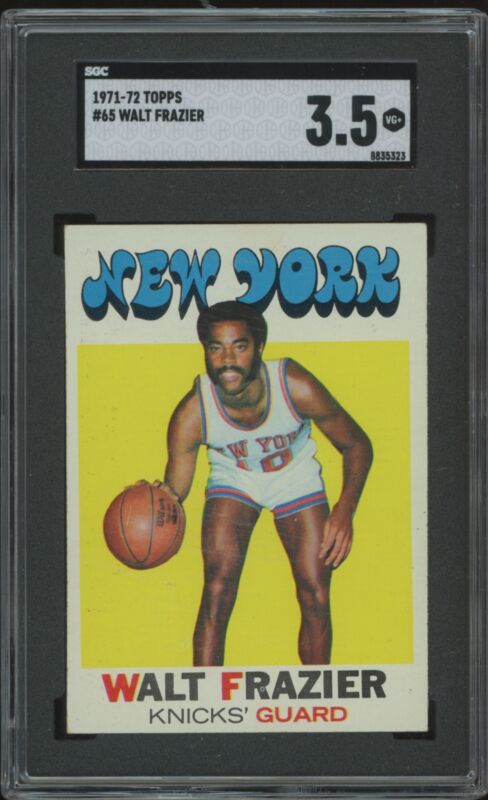 1971 TOPPS WALT FRAZIER 65 VG+ SGC 3.5 BASKETBALL NEW YORK KNICKS