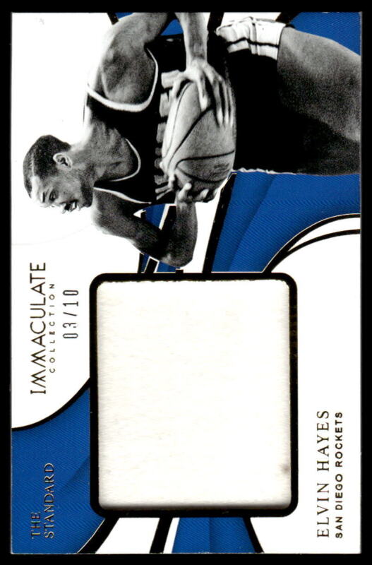 2018 PANINI IMMACULATE ELVIN HAYES ST-EHY THE STANDARD JERSEY 3/10 ROCKETS