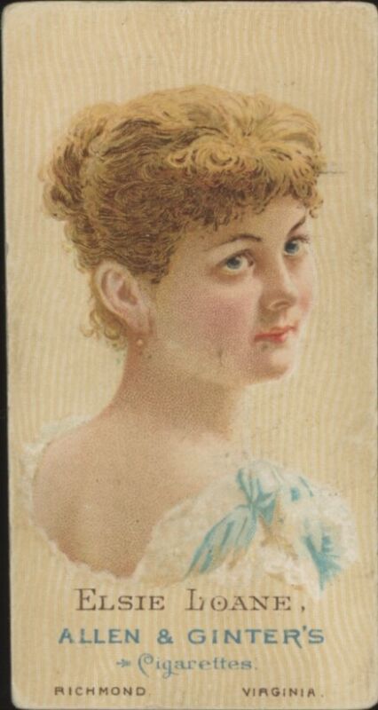 1888 N27 ELSIE LOANE NNO VG ALLEN & GINTER WORLD'S BEAUTIES