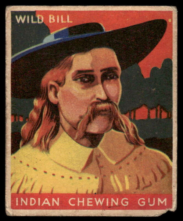 1933 GOUDEY WILD BILL HICKOK 59 POOR INDIAN CHEWING GUM WILD WEST