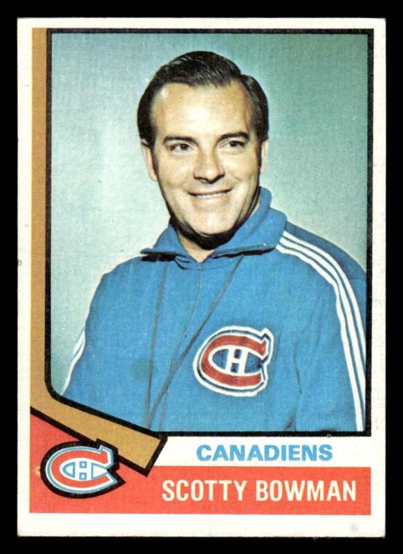 1974 TOPPS SCOTTY BOWMAN 261 EX HOF RC HOCKEY MONTREAL CANADIENS