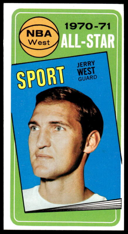 1970 TOPPS JERRY WEST 107 EXMT ALL STAR BASKETBALL LOS ANGELES LAKERS