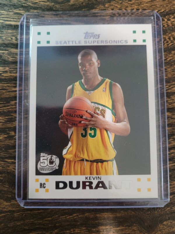 2007 TOPPS KEVIN DURANT RC ROOKIE BASKETBALL OKLAHOMA CITY THUNDER