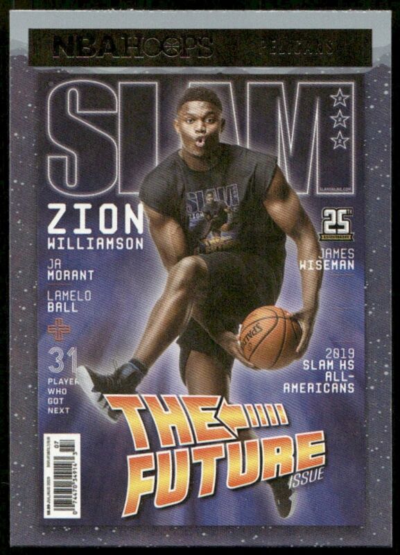 2020 HOOPS ZION WILLIAMSON 17 MINT SLAM HOLO BASKETBALL NEW ORLEANS PELICANS