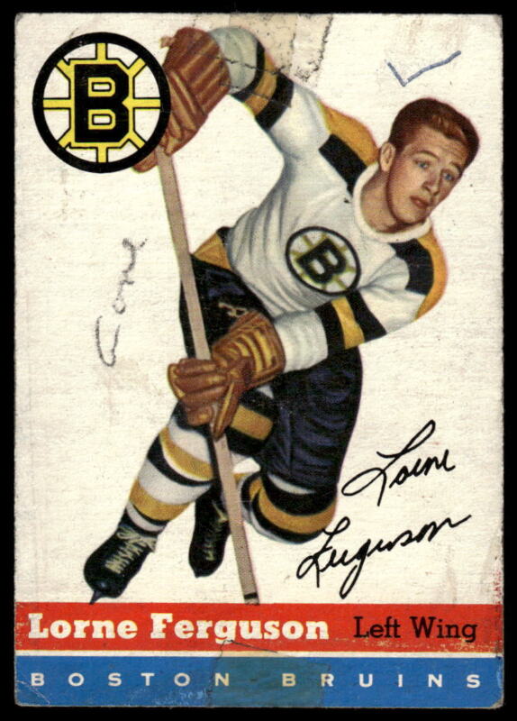 1954 TOPPS LORNE FERGUSON 31 POOR HOCKEY BOSTON BRUINS