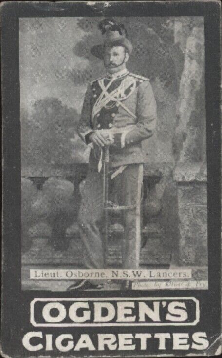 1901 OGDEN'S CIGARETTES LIEUTENANT OSBORNE LANCERS VG MILITARY LEADING GENERALS