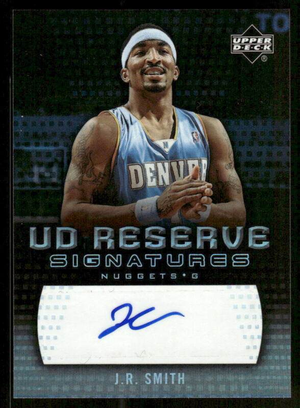 2006 UD RESERVE J.R. SMITH RA-JS MINT SIGNATURES BASKETBALL DENVER NUGGETS