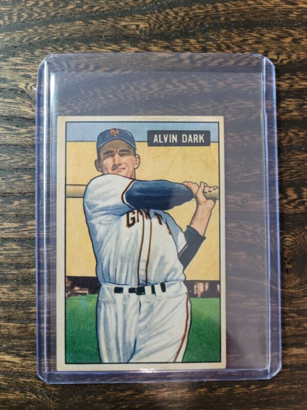 1951 BOWMAN ALVIN DARK 14 BASEBALL NEW YORK GIANTS