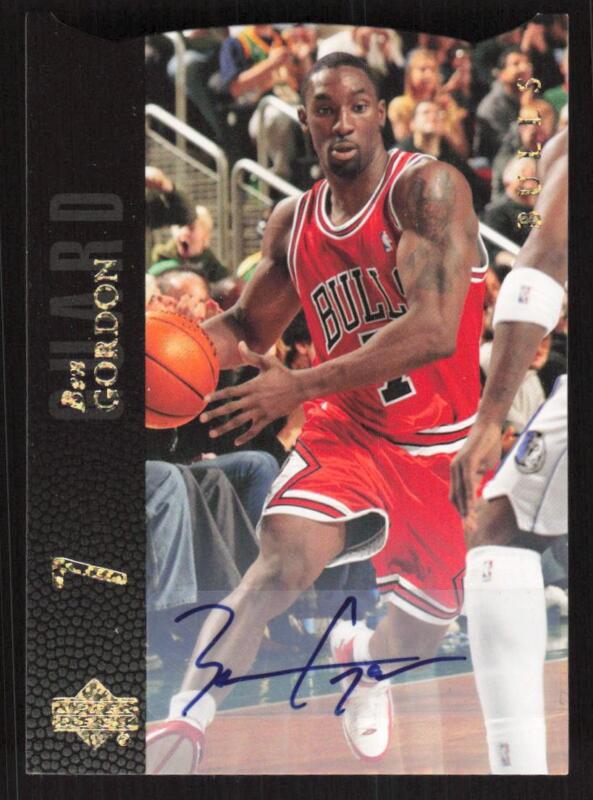 2008 UPPER DECK LINEAGE BEN GORDON 126 SPECIAL EDITION DIE CUT AUTOGRAPH BULLS