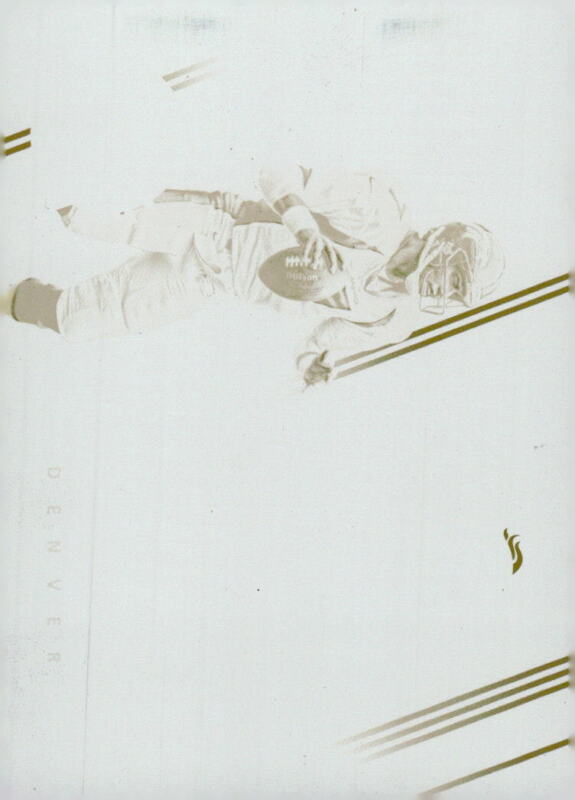 2016 PANINI ABSOLUTE JOHN ELWAY 108 PRINTING PLATES YELLOW 1/1 DENVER BRONCOS