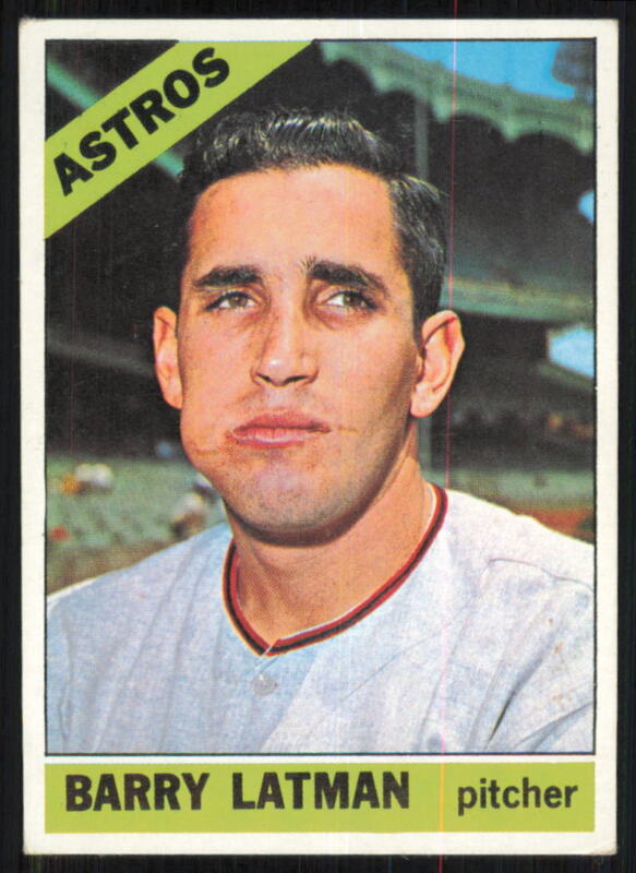 1966 TOPPS BARRY LATMAN 451 VG-EX BASEBALL HOUSTON ASTROS