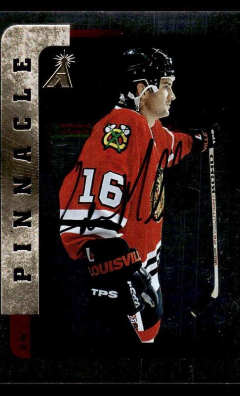 1996 PINNACLE BE A PLAYER KEVIN MILLER 165 AUTOGRAPHS SILVER FOIL BLACKHAWKS