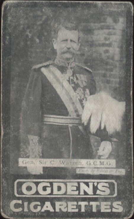 1901 OGDEN'S CIGARETTES GENERAL SIR C. WARREN FAIR MILITARY LEADING GENERALS WAR