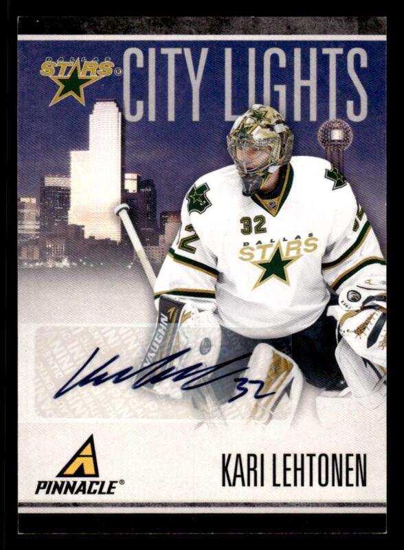 2010 PANINI PINNACLE KARI LEHTONEN 92 NRMT-MT CITY LIGHTS AUTOGRAPH 34/100 STARS