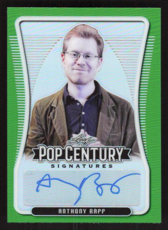 2020 LEAF METAL POP CENTURY ANTHONY RAPP CR-AR1 CLASSIC GREEN AUTOGRAPH 3/7 RENT