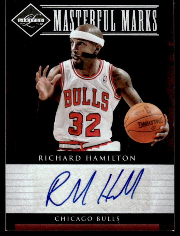 2011 PANINI LIMITED RICHARD HAMILTON 45 MASTERFUL MARKS SIGNATURES 1/25 BULLS