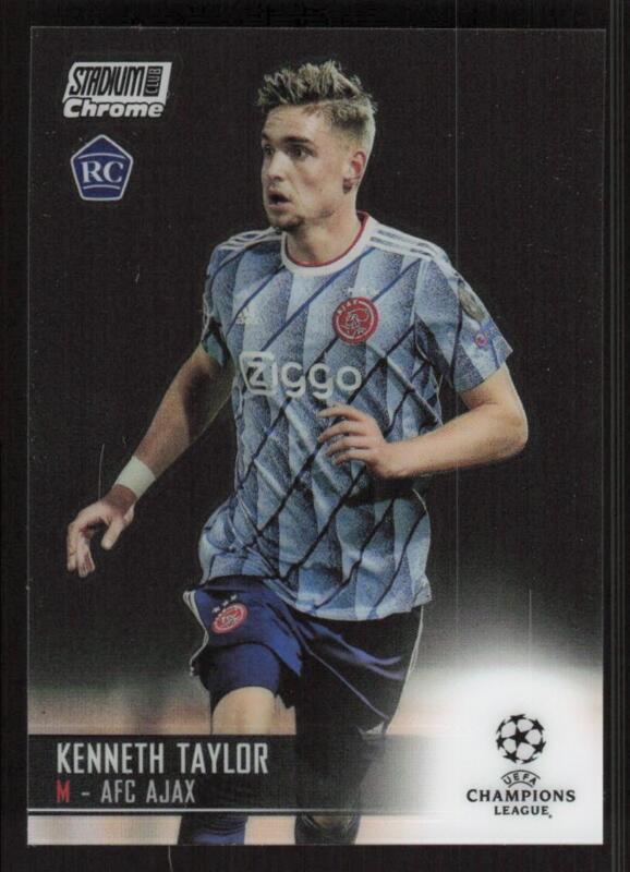 2020 STADIUM CLUB CHROME UEFA CHAMPIONS LEAGUE KENNETH TAYLOR 99 RC AJAX