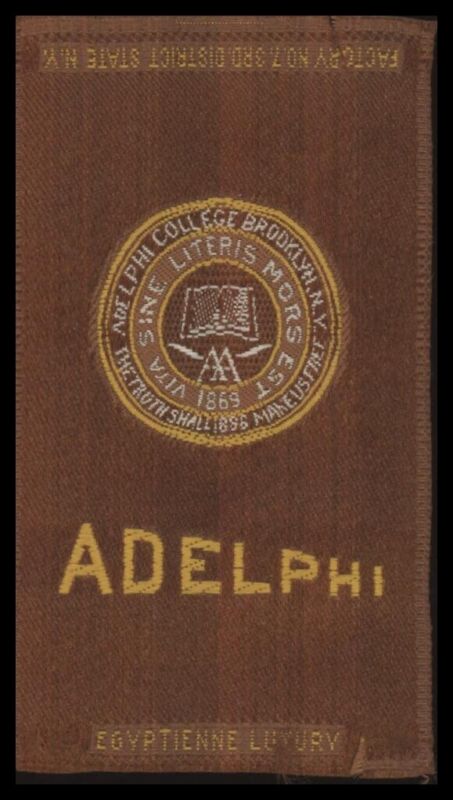 1910 S25 ADELPHI COLLEGE NNO EXMT SILKS FOOTBALL