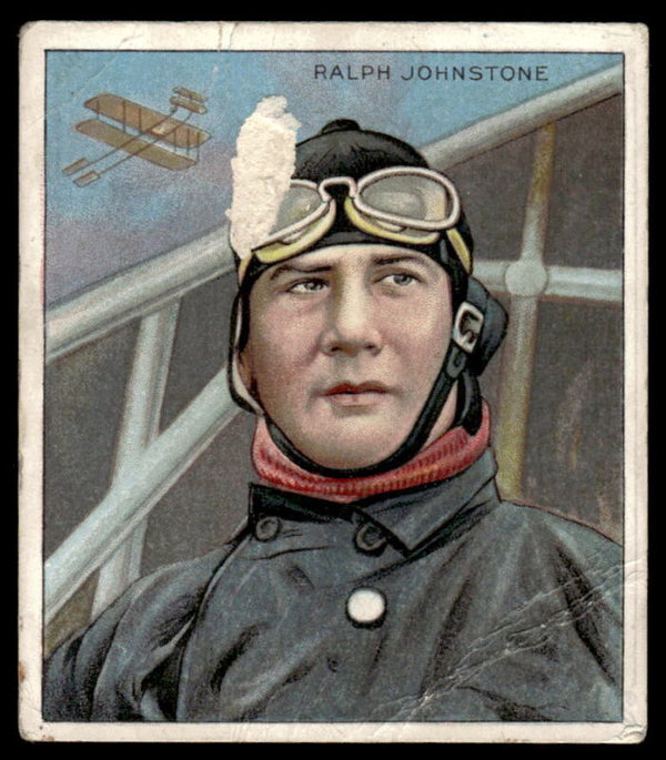 1910 T218 RALPH JOHNSTONE POOR MECCA AVIATOR CYCLING