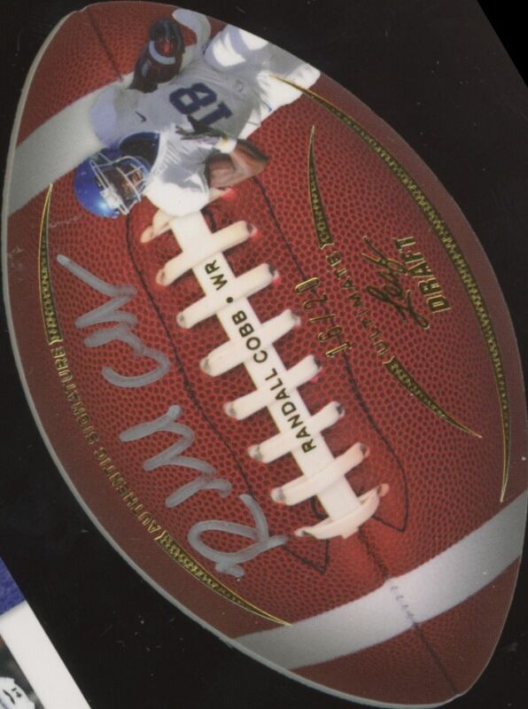 2011 LEAF ULTIMATE DRAFT RANDALL COBB DIE CUTS GOLD RC AUTOGRAPH /20 PACKERS