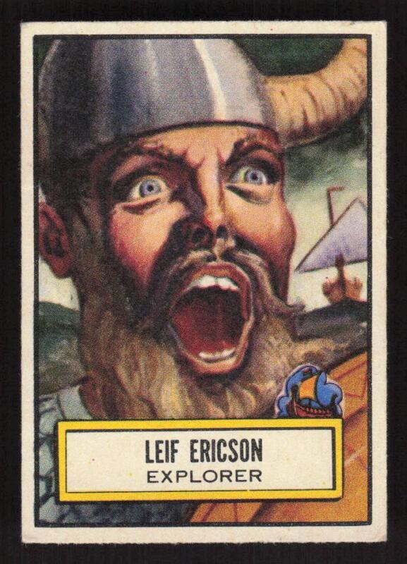 1952 TOPPS LOOK 'N SEE LEIF ERICSON 126 VG-EX EXPLORER