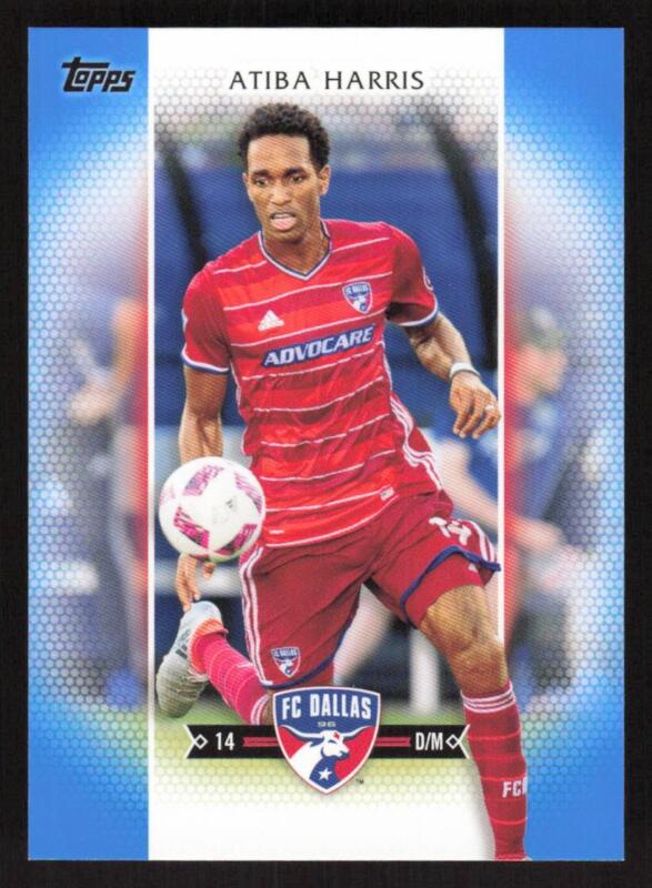 2017 TOPPS MLS ATIBA HARRIS 6 MINT BLUE 54/99 SOCCER FC DALLAS