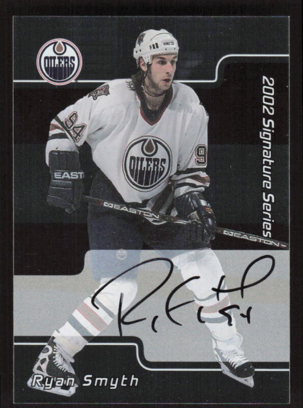 2001 BE A PLAYER SIGNATURE SERIES RYAN SMYTH 115 MINT AUTOGRAPH EDMONTON OILERS