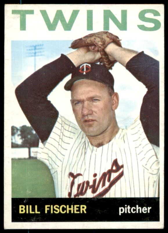 1964 TOPPS BILL FISCHER 409 EXMT BASEBALL MINNESOTA TWINS