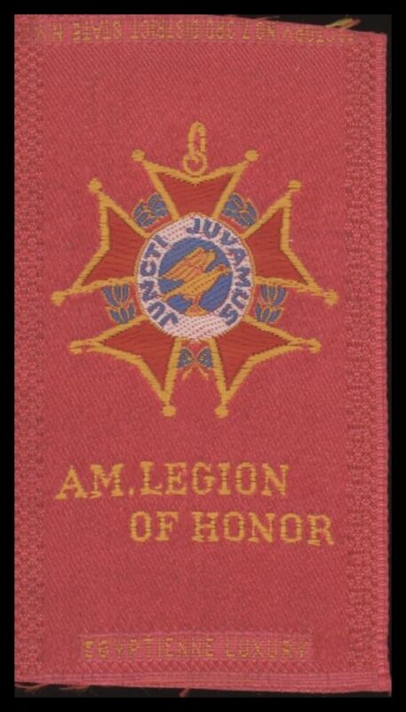 1910 S17 A.M. LEGION OF HONOR NNO EXMT AMERICAN LEGION SILKS ATC MEDALS