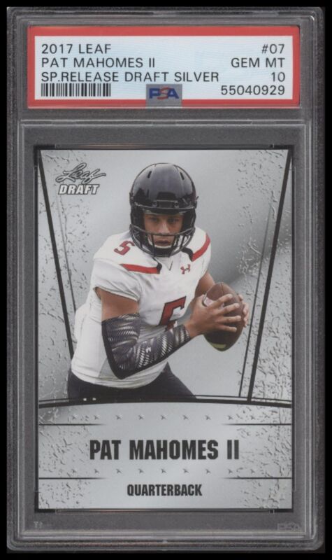 2017 LEAF SPECIAL RELEASE DRAFT SILVER PAT MAHOMES II 7 GEM MINT RC PSA 10