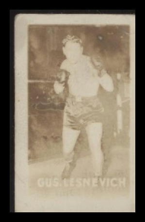 1948 TOPPS MAGIC PHOTOS GUS LESNEVICH 16A FAIR R714-27 CHAMPIONS BOXING