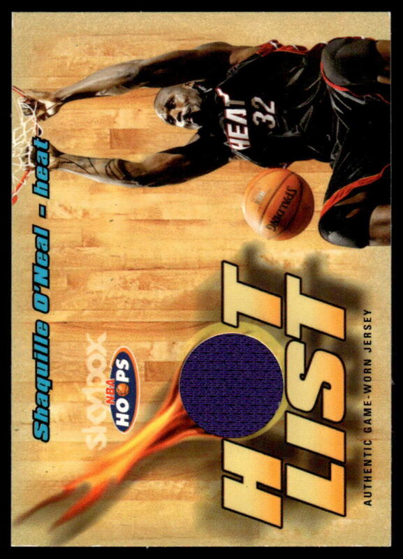 2004 HOOPS SHAQUILLE O'NEAL HL/SO MINT HOT LIST JERSEYS BASKETBALL MIAMI HEAT