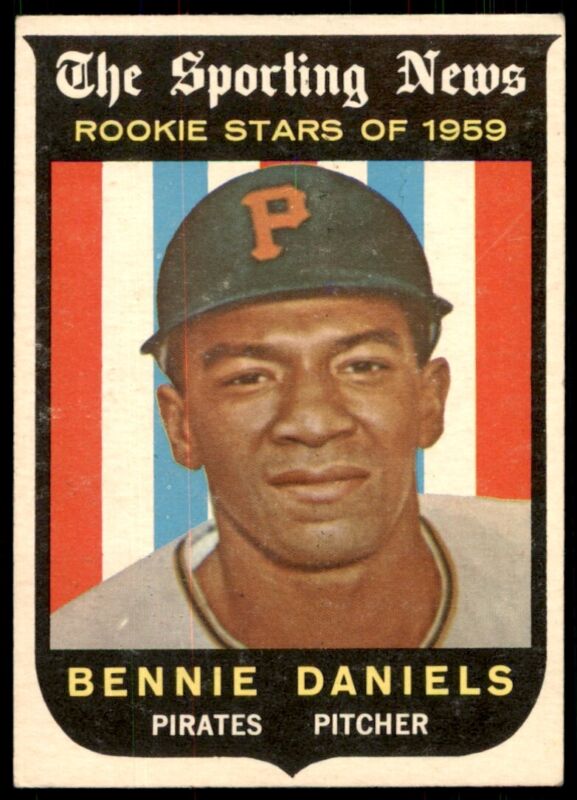 1959 TOPPS BENNIE DANIELS 122 VG-EX BASEBALL PITTSBURGH PIRATES