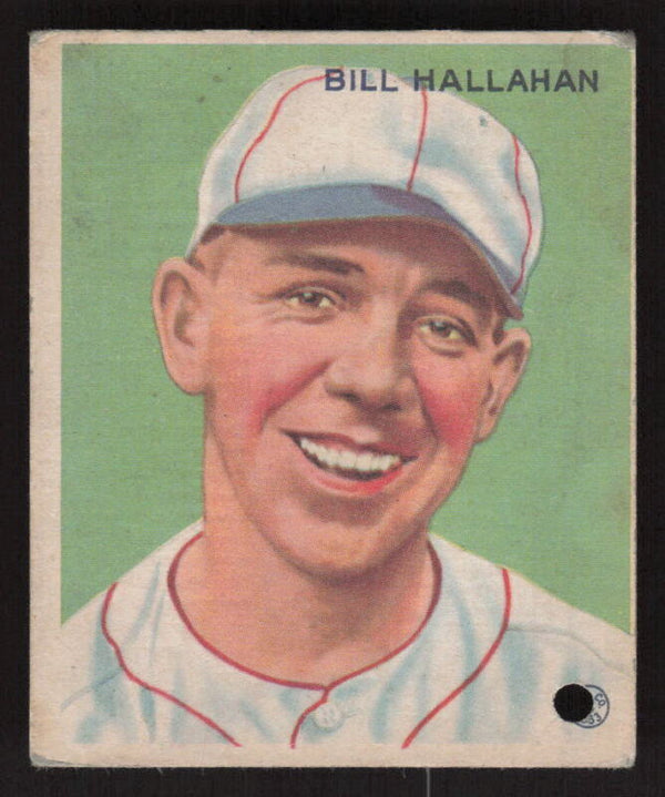 1933 GOUDEY BILL HALLAHAN 200 POOR RC R319 BASEBALL ST. LOUIS CARDINALS