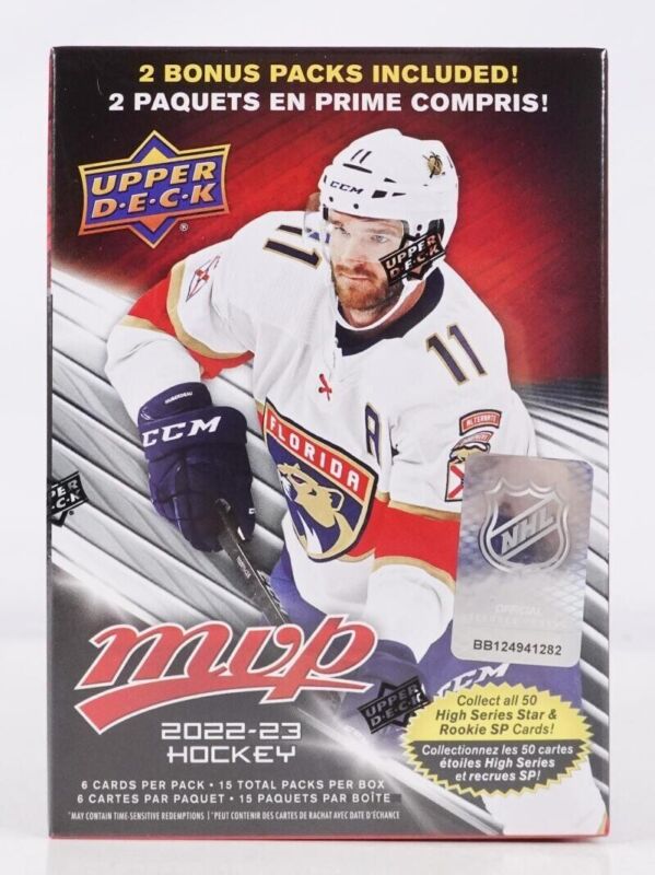 2022-23 UPPER DECK MVP BLASTER BOX SEALED HOCKEY FIRST RC CARDS SP QTY AVAIL
