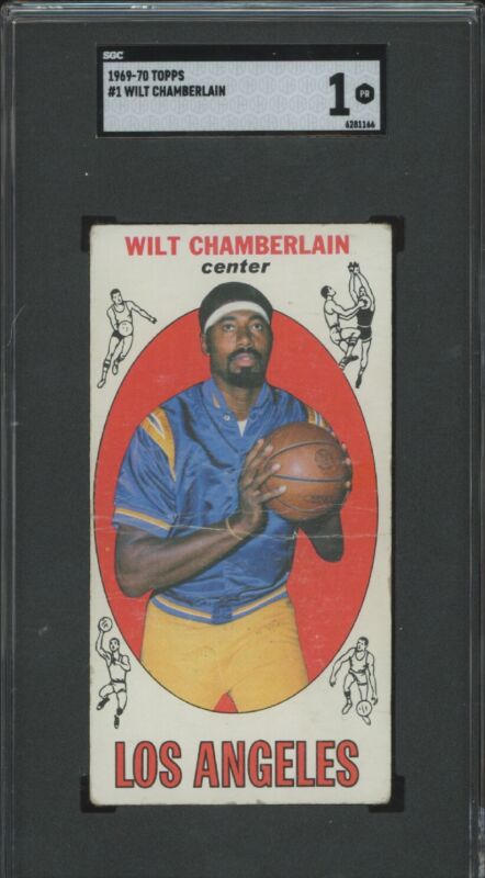 1969 TOPPS WILT CHAMBERLAIN 1 POOR HOF SGC 1 BASKETBALL LOS ANGELES LAKERS