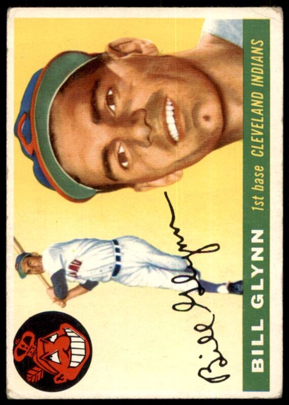 1955 TOPPS BILL GLYNN 39 VG-EX BASEBALL CLEVELAND INDIANS