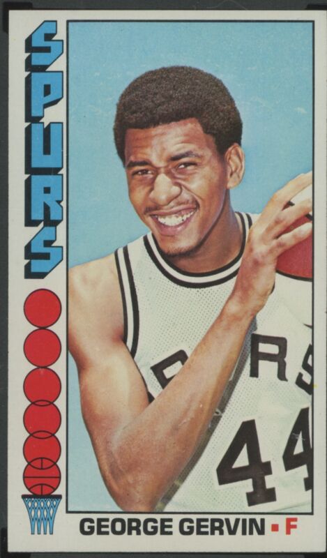 1976 TOPPS GEORGE GERVIN 68 NRMT SGC 7 BASKETBALL SAN ANTONIO SPURS
