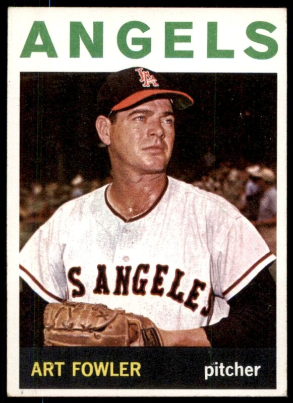 1964 TOPPS ART FOWLER 349 EXMT BASEBALL LOS ANGELES ANGELS