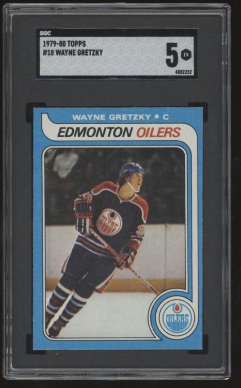 1979 TOPPS WAYNE GRETZKY 18 EX RC SGC 5 HOCKEY EDMONTON OILERS