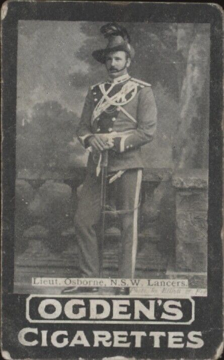 1901 OGDEN'S CIGARETTES LIEUTENANT OSBORNE LANCERS VG MILITARY LEADING GENERAL