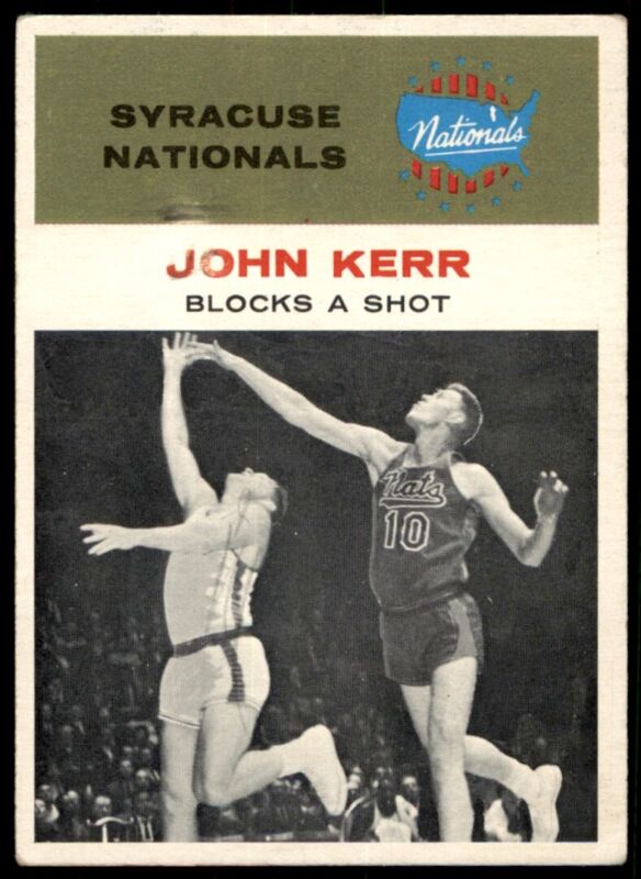 1961 FLEER JOHN KERR 56 VG-EX BASKETBALL SYRACUSE NATIONALS