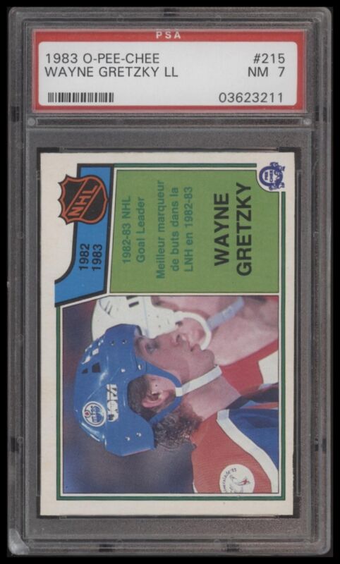 1983 O-PEE-CHEE WAYNE GRETZKY 215 NRMT PSA 7 HOCKEY EDMONTON OILERS