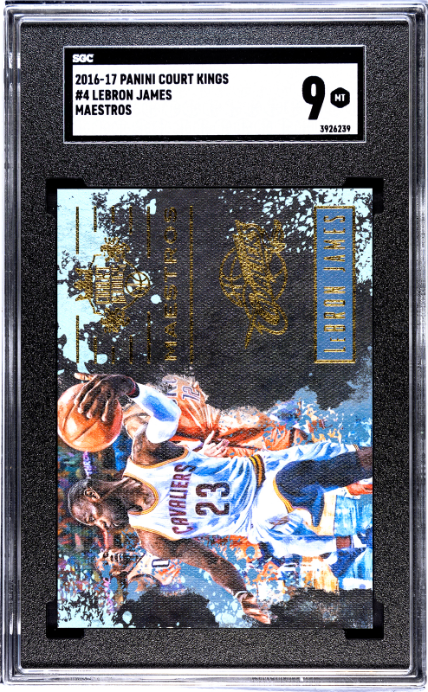 2016 PANINI COURT KINGS LEBRON JAMES 4 MAESTROS SSP SGC 9 CLEVELAND CAVALIERS