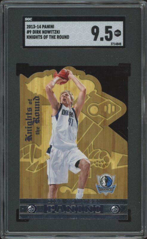 2013 PANINI DIRK NOWITZKI 9 MINT+ RARE KNIGHTS OF THE ROUND SSP SGC 9.5 MAVS