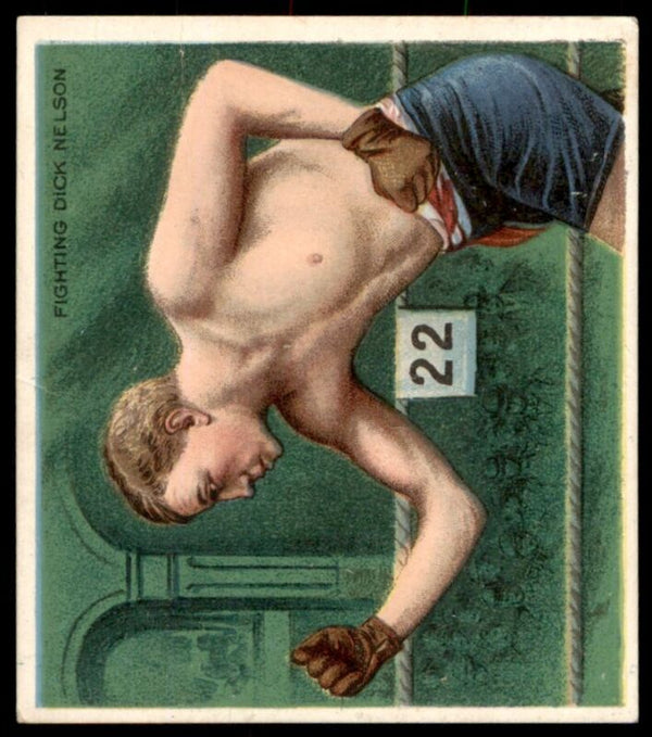 1910 T-218 DICK NELSON VG HASSAN CHAMPION PRIZE FIGHTER BOXING DENMARK